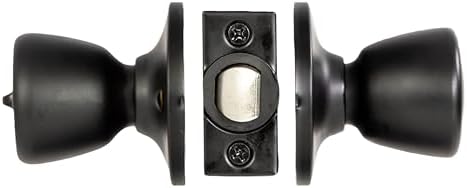 Design House Terrace Privacy Door Knob, Matte Black