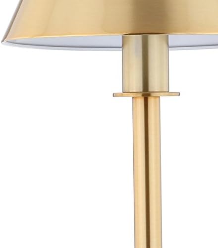 JONATHAN Y Roxy Slim Modern LED Table Lamp Metal 26", Brushed Brass Gold