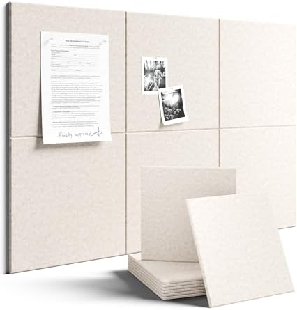 Fluxynara Felt Bulletin Board & Cork Board Alternative, Oatmeal