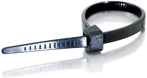 C2G 43036 TAA Compliant Cable Ties, 4 Inch Long, Black, Pack of 100