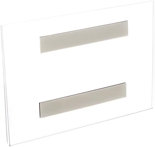 Azar Displays 129930 8.5" W x 5.5" H Horizontal U-Frame with Magnetic Strips, 10-Pack, clear
