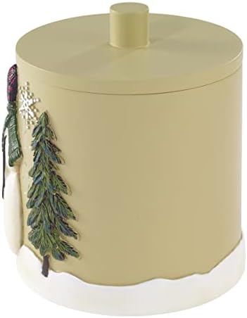 Avanti Linens - Covered Jar, Resin Countertop Accessories, Christmas Decorations (Snowmen Gathering Collection)