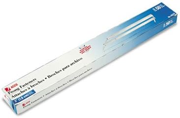 Two-Piece Paper Fasteners, Steel, 3" Capacity, 8 1/2" Center, Silver, 50/Box