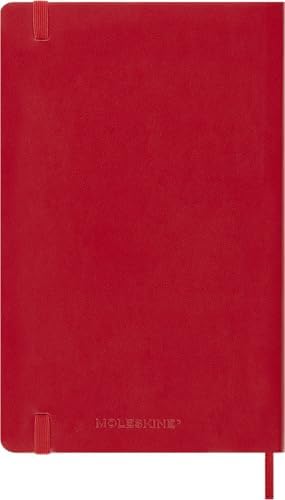 Moleskine 2027 12-Month Weekly Planner, Large, Scarlet Red, Softcover