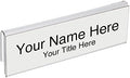 Glass Wall Name Plate Holders - Single Sided 8-1/2" Wide x 2" high (50 - PK, 1/2" Cubicle Wall) by Plastic Products Mfg.