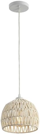 JONATHAN Y Campana 1-Light Pendant Dome Ceiling Lamp, 8.25", Cream