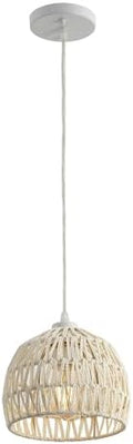 JONATHAN Y Campana 1-Light Pendant Dome Ceiling Lamp, 8.25", Cream
