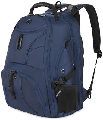 SWISSGEAR 1900 ScanSmart Laptop Backpack, Fits Most 17-Inch Laptops, TSA-Friendly Lay-Flat Design, RFID Protection, and Tablet Pocket, Black, 31L, 18.5-Inch