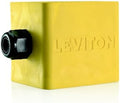 Leviton Portable Outlet Box, Two-Gang, Standard Depth, Pendant Style, Cable Diameter 0.590-Inch, 1.000-Inch, 3200-2Y, Yellow