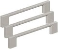 Amerock 10BX37132G10 | Satin Nickel Cabinet Pull | 5-1/16 inch (128mm) Center-to-Center | 30 Pack | Cityscape | Furniture Hardware