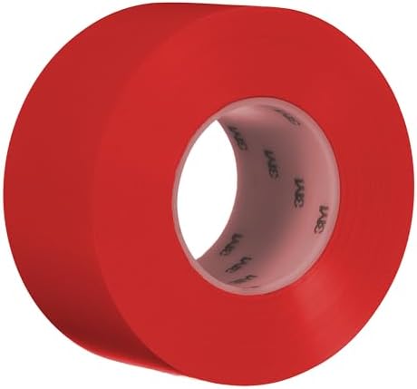 3M Durable Floor Marking Tape 971, Red, 3 in x 36 yd, 17 mil, 1 Roll
