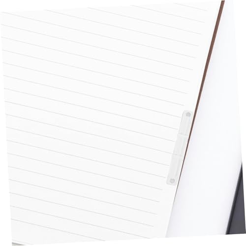 50pcs White Plastic 2 Hole Loose Leaf Binding Clips for Documents