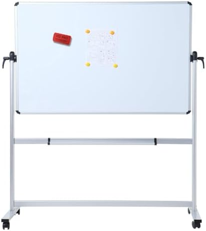 VIZ-PRO Double-Sided Magnetic Mobile Whiteboard, 96" x 48"