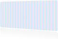 Girlish Pink Blue Stripes Desk Mat Large Gaming Mouse Pad