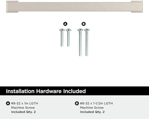 Amerock 25 Pack 6-5/16" Bridgeport Satin Nickel Drawer Pull