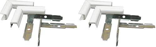 legrand WIREMOLD Metal Raceway, Extending Power, On-Wall, High Capacity Twist Elbows, White, BW13-14 (Pack of 2)