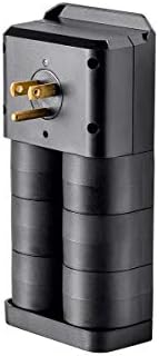 Monoprice 6 Outlet Rotating Surge Protector - UL Rated, 2,160 Joules, With Grounded And Protected Light Indicator, Black