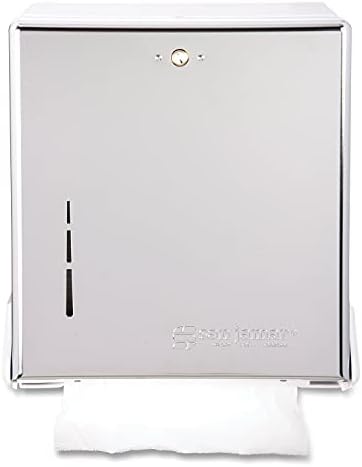 San Jamar T1905XC True Fold Metal Front Cabinet Towel Dispenser Chrome 11-5/8w x 5d x 14-1/2h