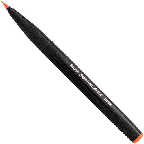Pentel Arts Sign Pen Micro Brush, Assorted Ink, (F/N/P/S/V/Y) 6-pk (SESF30BP6M1)