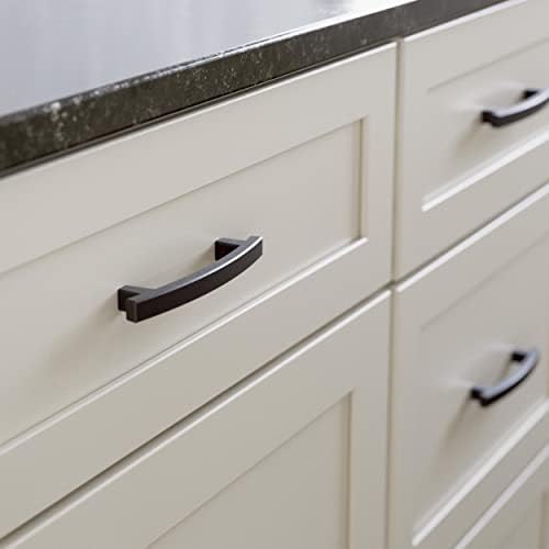 Franklin Brass (10-Pack) – Deep Bronze Cabinet Handles, 4 Inch Hole Center, Pulls for Drawers, Kitchen Cabinet Door, Dressers | Pierce