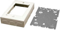 Legrand Wiremold B-2 Metal Raceway for Extending Power, 500 Series, 1 Gang Outlet Box, 1" Deep, Ivory (1 Pack)