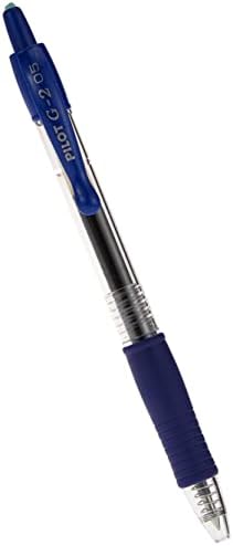 PILOT G2 Gel Roller Pens, Blue Ink Pens Extra Fine Point, Pack of 12