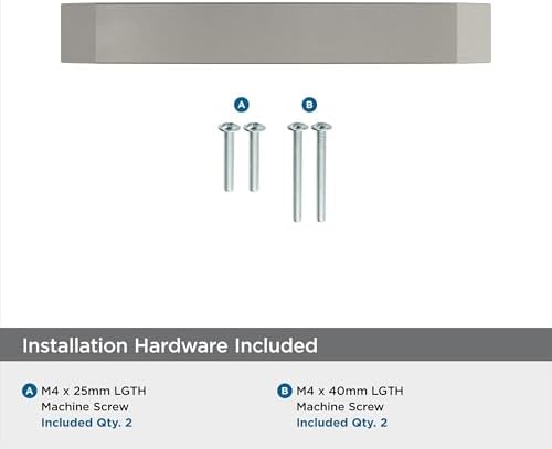 Amerock 25 Pack 3-3/4" Premise Satin Nickel Drawer Pull