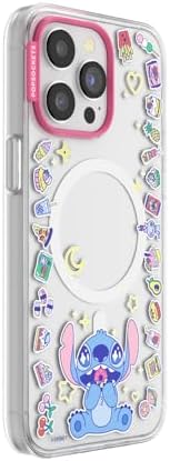 PopSockets iPhone 15 Pro Max Phone Case w/MagSafe- Stitch Snacks
