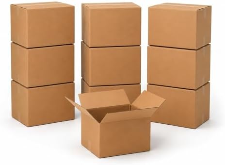 BOX USA Medium Moving Boxes 18"L x 14"W x 12"H 10-Pack - Corrugated Cardboard Box for Shipping, Mailing, Packing, Packaging and Storage