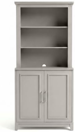 Martha Stewart Lily Pond Modular Base Cabinet and Hutch, Sharkey Gray