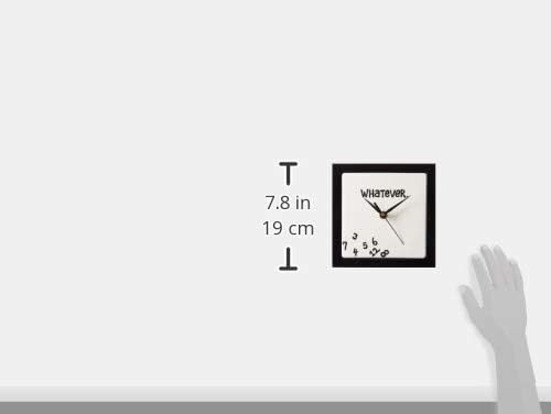 Enesco Our Name is Mud Whatever Scrambled Numbers Always Late Battery-Operated Wall Clock, 7.5 Inch