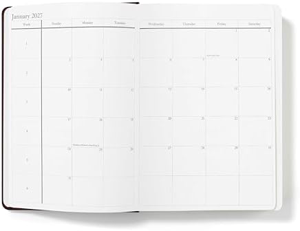Wykeham's Executive 2026-27 Daily Journal Planner – Customization Available – Mid-Year Academic Diary – July 2026 to June 2027 (Personalized Conker, 8.5"×5.5")