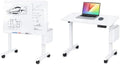 3-in-1 Standing Drafting Desk with 90° Tilt Whiteboard, 35×24"