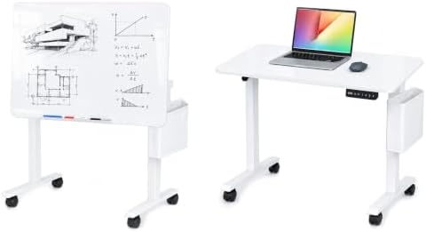 3-in-1 Standing Drafting Desk with 90° Tilt Whiteboard, 35×24"