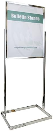 ASIA SOURCES, INC Premium Floor Sign Holder with rectangular tube base. (22" x 28)