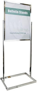ASIA SOURCES, INC Premium Floor Sign Holder with rectangular tube base. (22" x 28)