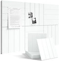 Fluxynara 36" x 24" Large Felt Bulletin Board, Cold White