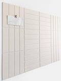 Felt Bulletin Board Tiles | Modern Cork Board Alternative | Large Cork Boards for Walls | Aesthetic Felt Wall Panels for Office & Home Decor | Pinboard & Photo Board (12-Pack) | Beige