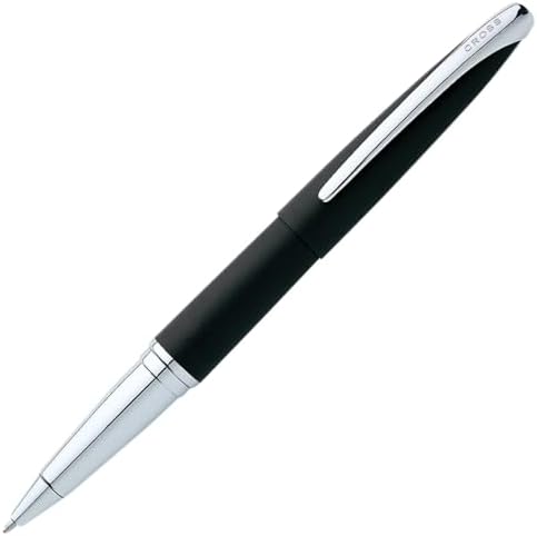 Cross ATX Basalt Black Rollerball Pen, Medium Point, Black Ink