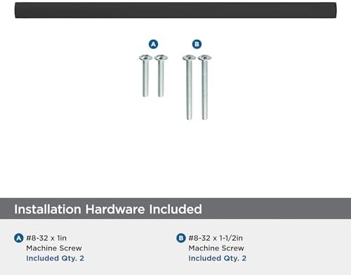 Amerock 8-13/16" Merced Matte Black Drawer Pull