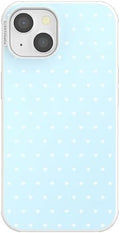 PopSockets iPhone 13 Phone Case with MagSafe- Sweet Heart Blue | Magnetic, Wireless Charging, Camera & Drop Protection, Blue, Phone, Women