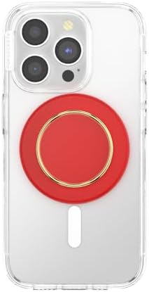 PopSockets Phone Grip for MagSafe, Magnetic Holder- Rosso