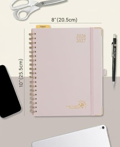 POPRUN 2026-2027 Weekly Planner 10" x 8"Weekly and Monthly Planner Calendar