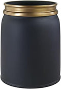 Avanti Linens - Waste Basket, Decorative Trash Can, Guest Bathroom Essentials, Modern Home Decor (Memphis Collection, Black)