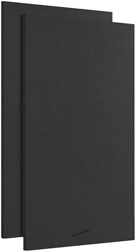Acoustic Panels, 2 Pack, Large, 46" x 23", Black
