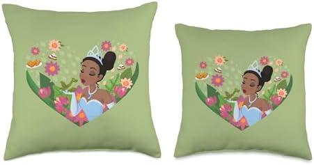 Disney Princess Tiana Kiss Heart Throw Pillow