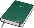 Wykeham's Executive 2026-27 Daily Journal Planner – Customization Available – Mid-Year Academic Diary – July 2026 to June 2027 (Personalized Racing Green, 8.5"×5.5")