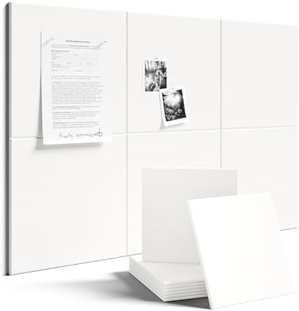 Fluxynara Felt Bulletin Board & Cork Board Alternative, Milky White