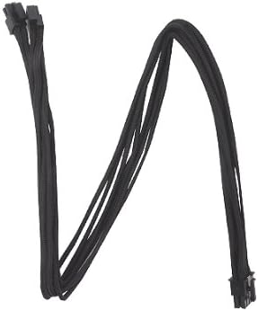 SilverStone Black Sleeved PSU Cable for One EPS/ATX 12V 8-Pin Adapter 750mm long PP06B-EPS75