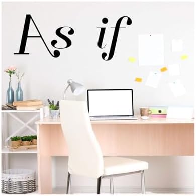 Office or Home Command Center ‘As If’ Vinyl Wall Decal – A Variety of Sizes and Colors Available